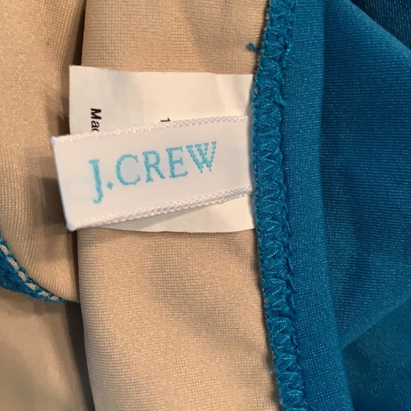 J. Crew XS blue bandeau bikini top and bottoms - Picture 4 of 5